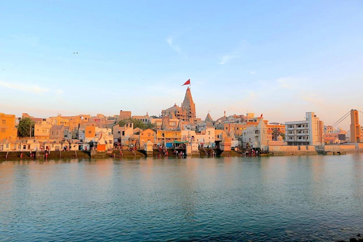 Kokila Dhiraj Dham Dwarka building