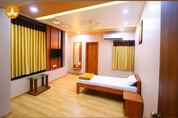 Kokila Dhiraj Dham Dwarka dining area
